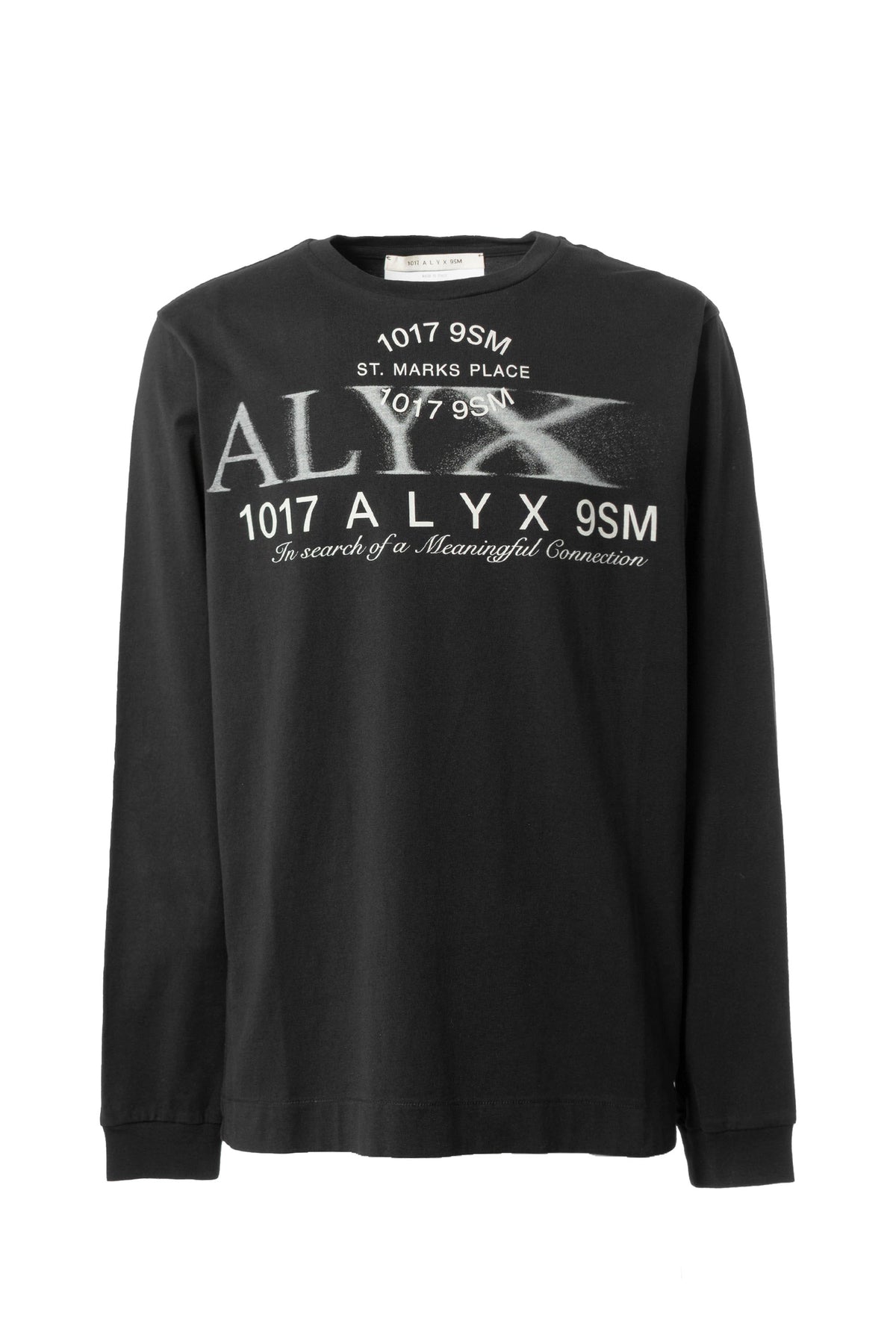 COLLECTION LOGO LONG SLEEVE T-SHIRT / BLK