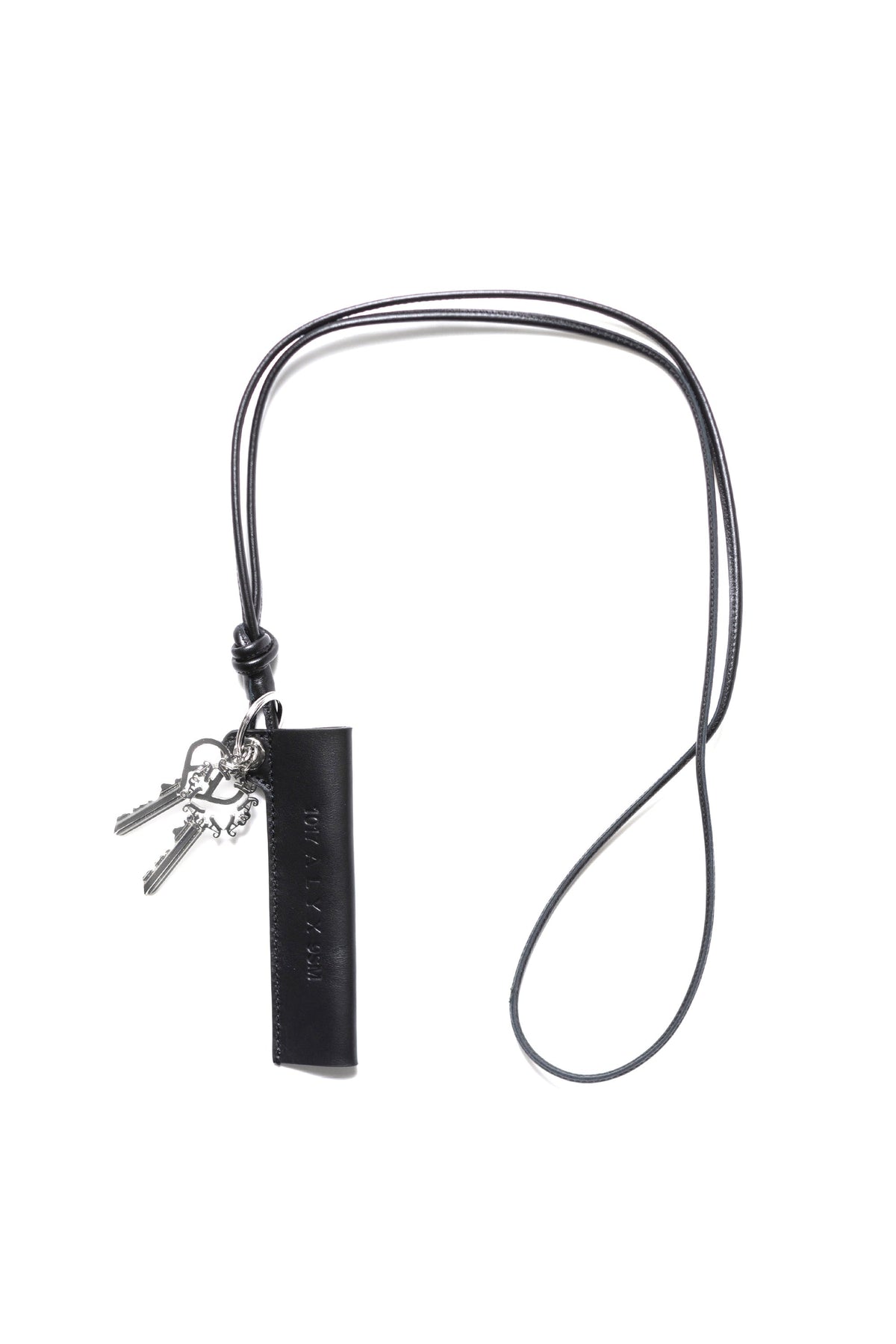 LEATHER KEYCHAIN / BLK