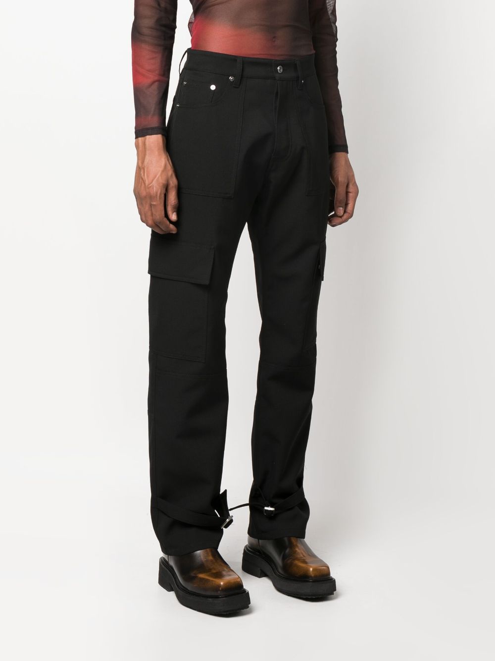 Wave Off buckle-detail cargo pants