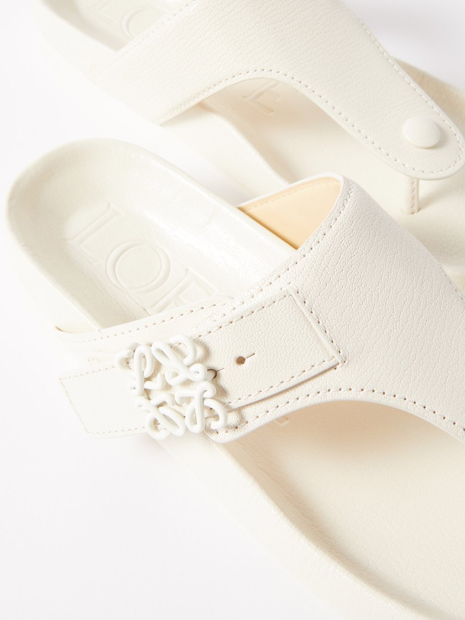 Comfort Anagram-buckle 35 leather sandals