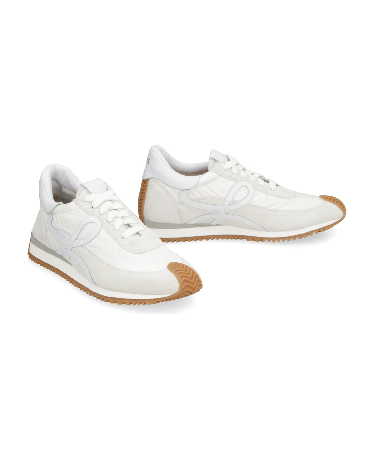 Flow Runner Nylon And Suede Sneakers