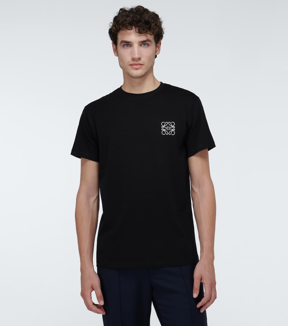 Anagram embroidered cotton T-shirt
