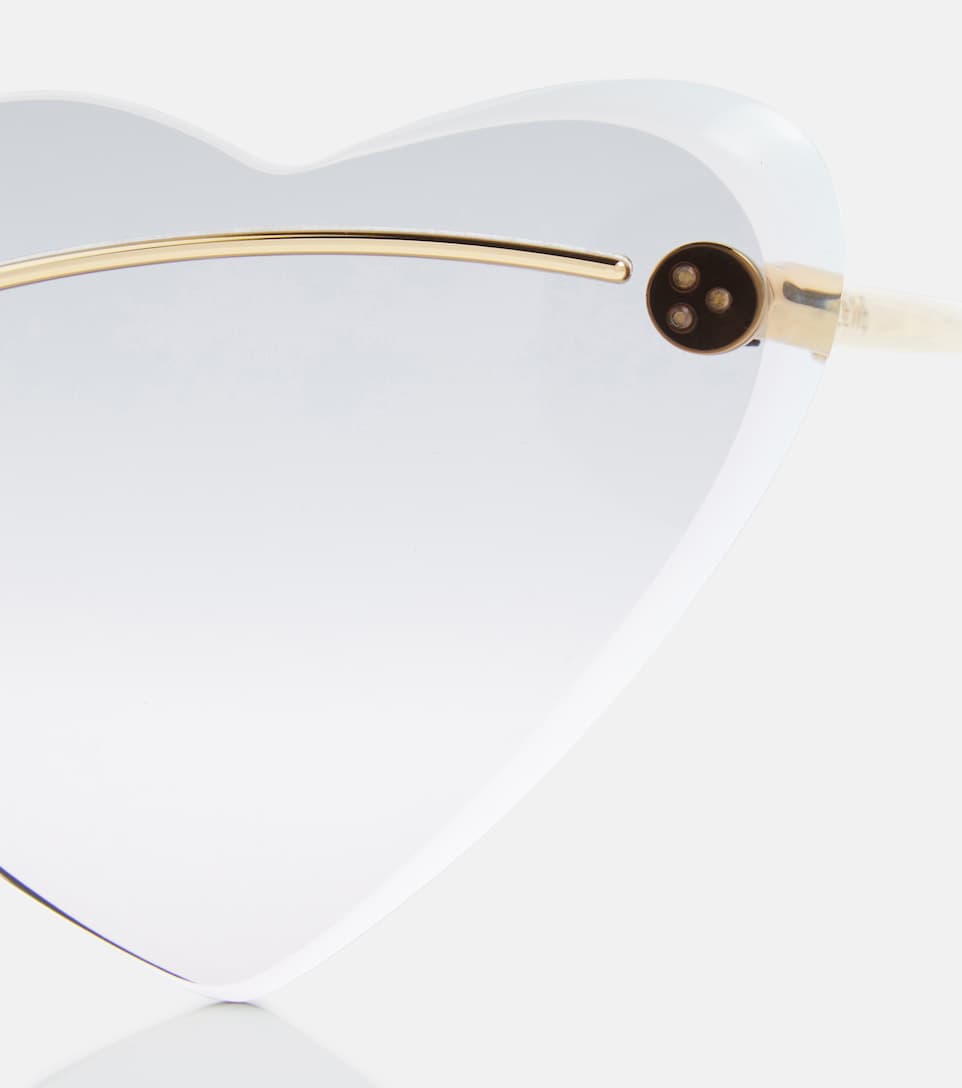 Paula's Ibiza heart-shaped sunglasses