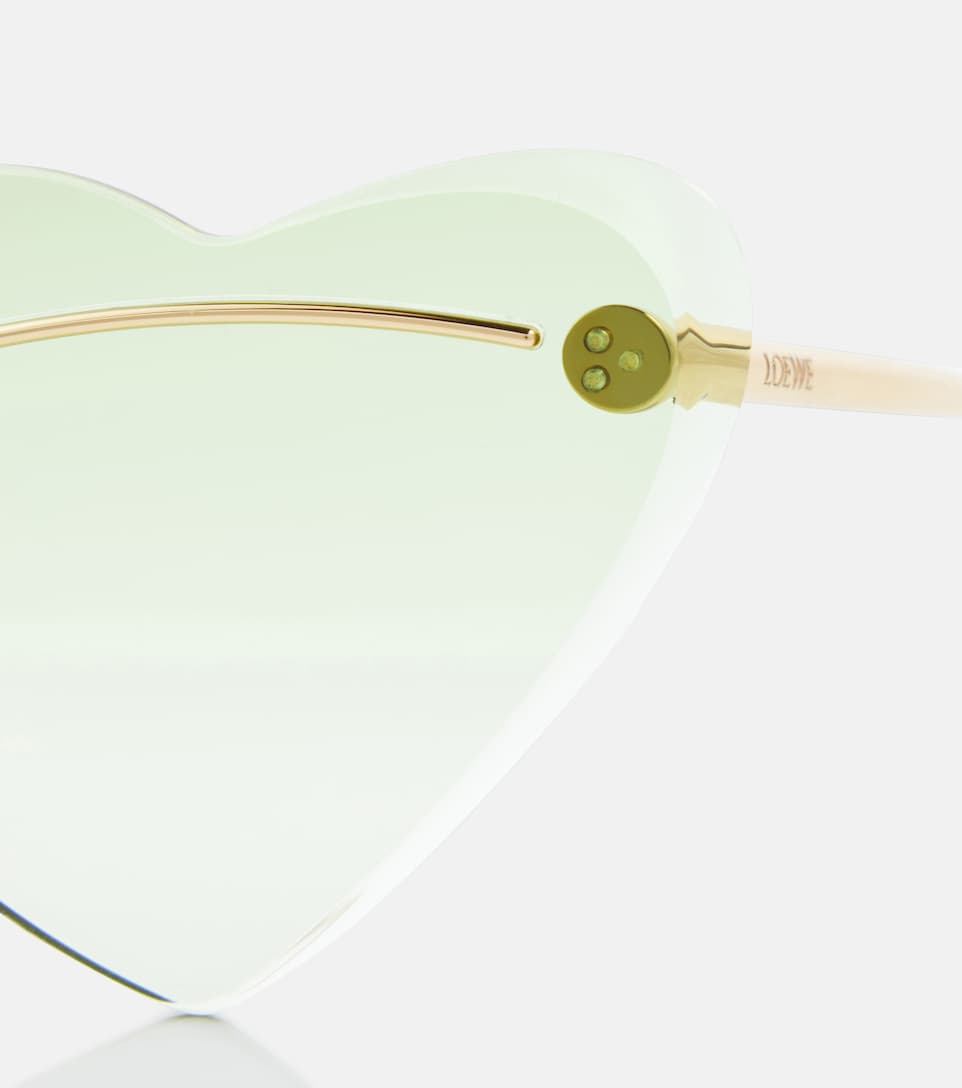 Paula's Ibiza heart-shaped sunglasses