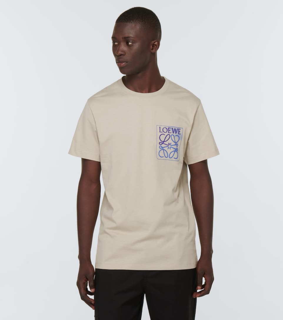 Anagram cotton-blend T-shirt