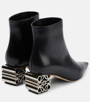 Anagram leather ankle boots