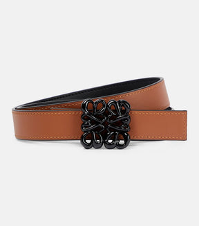 Anagram reversible leather belt