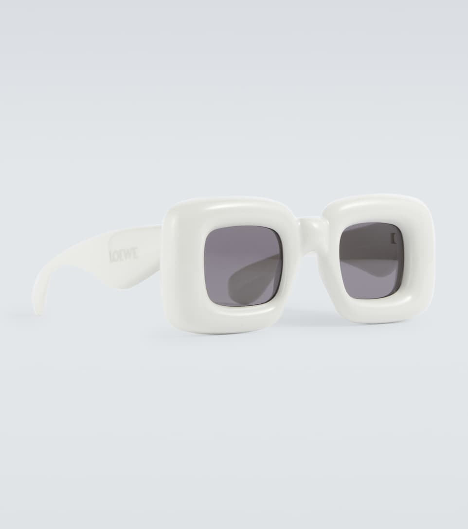 Inflated rectangular sunglasses