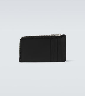 Anagram zip-up leather wallet