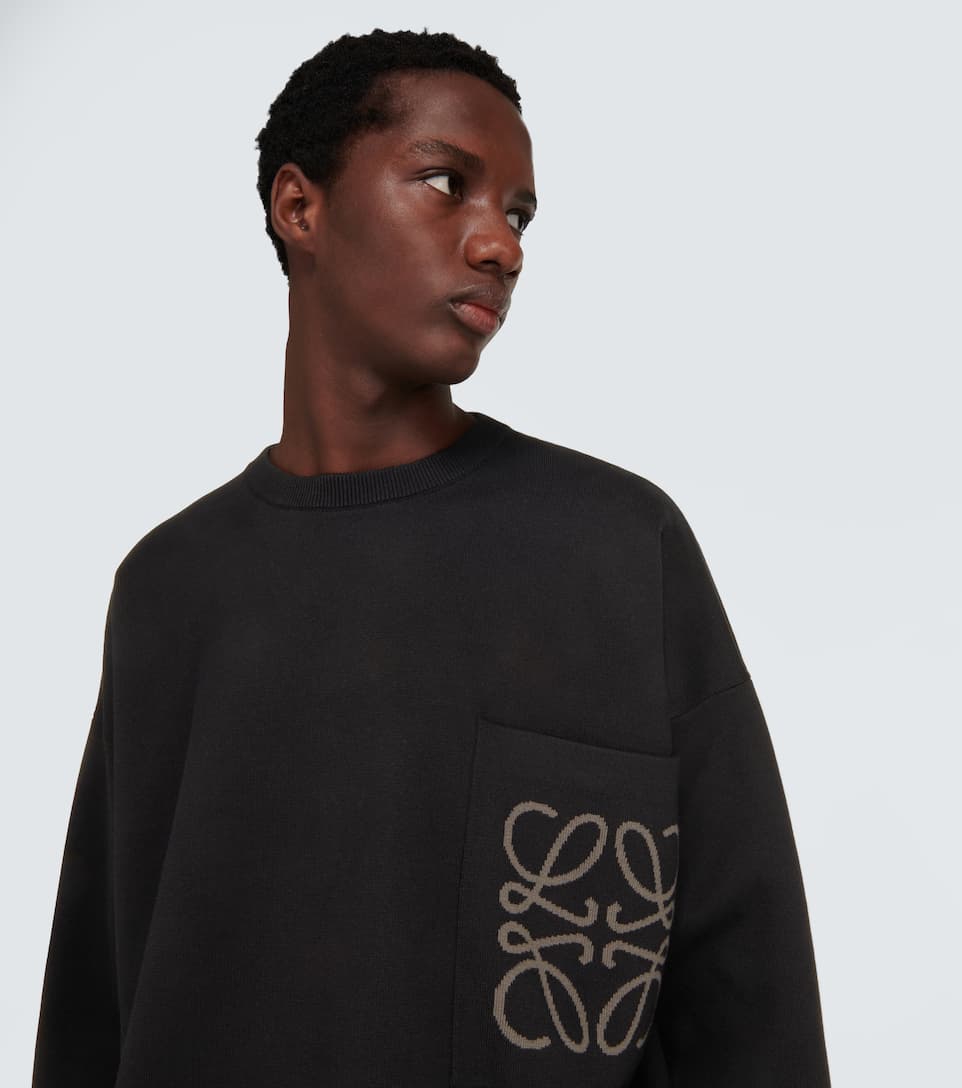 Anagram cotton-blend sweatshirt