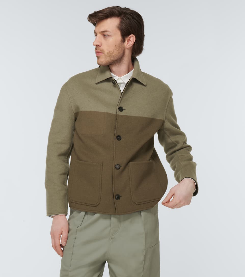 Reversible Anagram wool-blend jacket