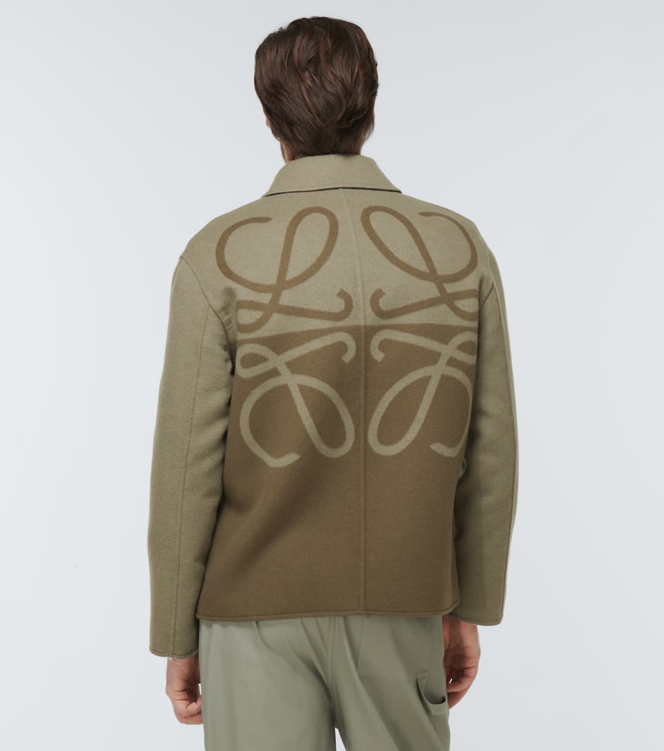 Reversible Anagram wool-blend jacket