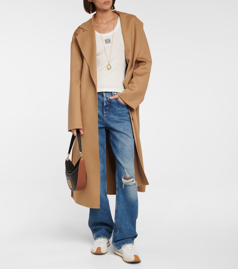 Wool and cashmere trench coat