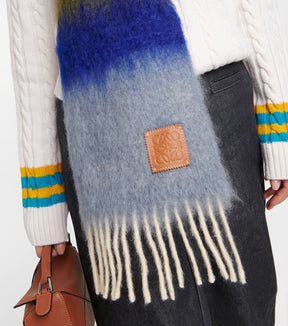 Anagram wool-blend scarf