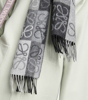 Anagram wool and cashmere scarf