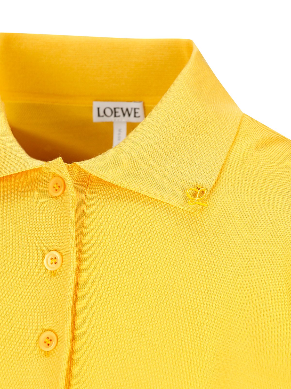 Loewe Cropped Short Sleeved Polo Sweater