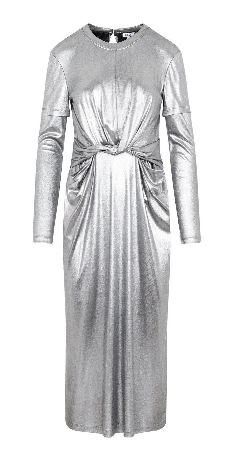 Loewe Cut-Out Detailed Draped Midi Dress