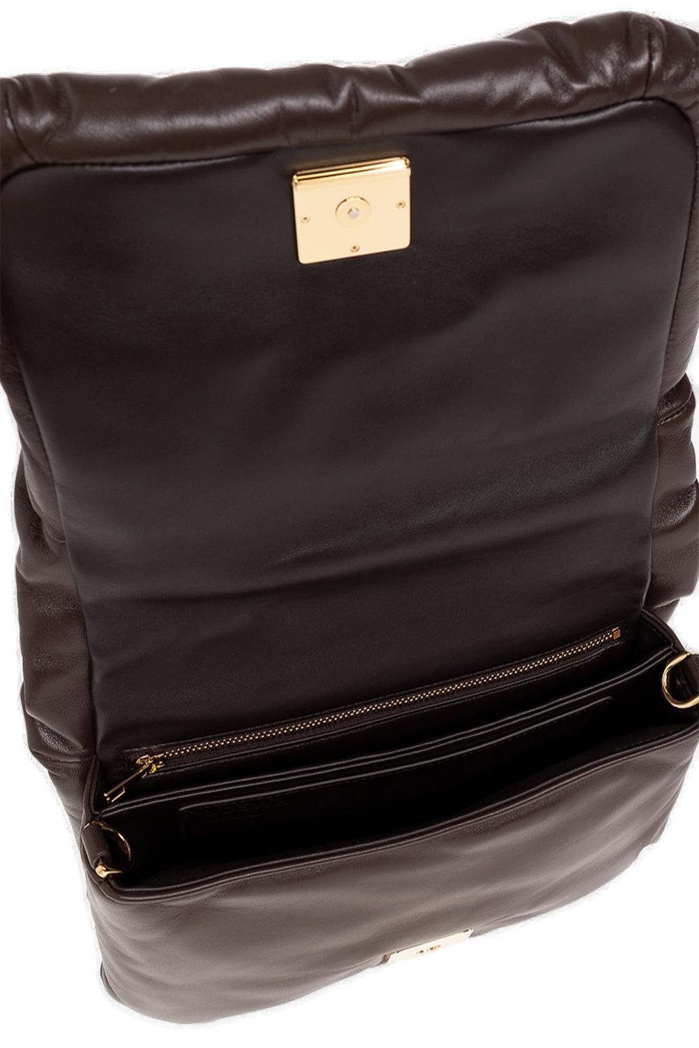 Loewe Goya Puffer Chained Shoulder Bag