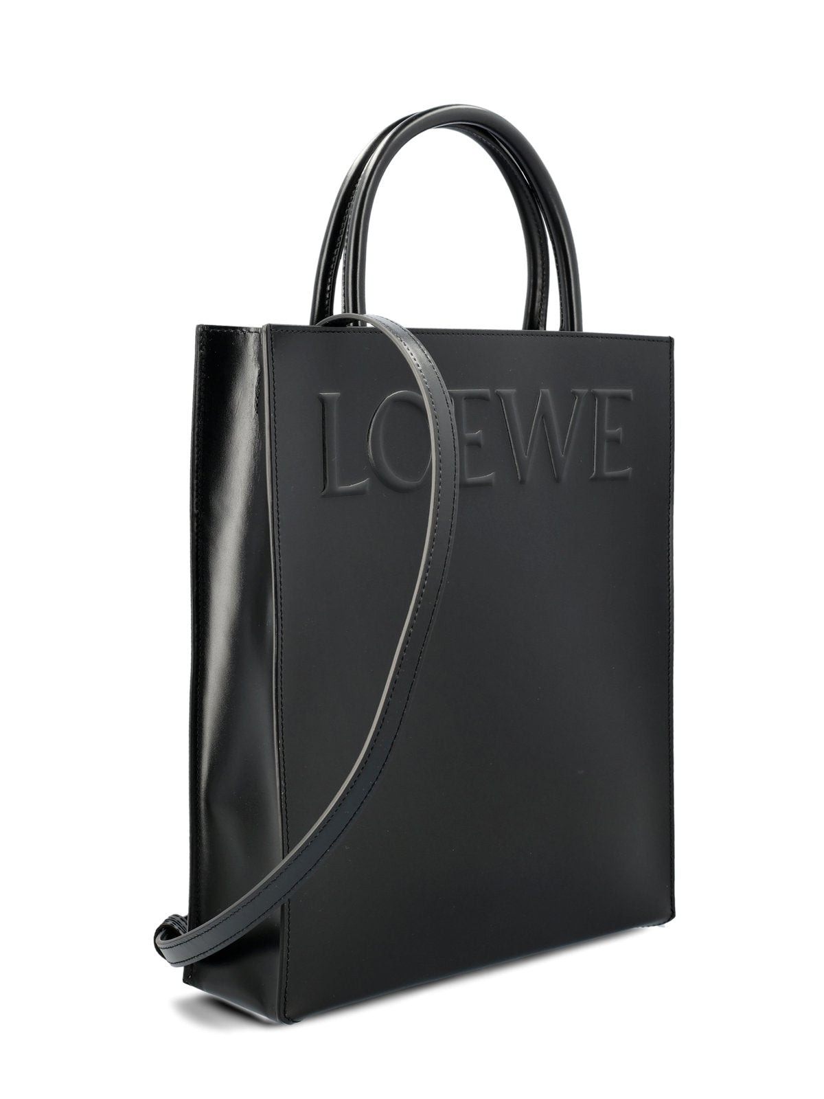 Loewe Logo Embossed Tote Bag
