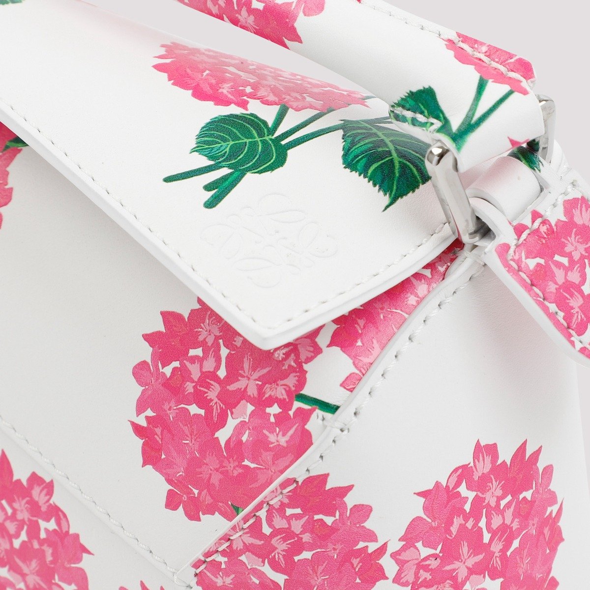 Loewe Mini Puzzle Edge Floral Printed Shoulder Bag