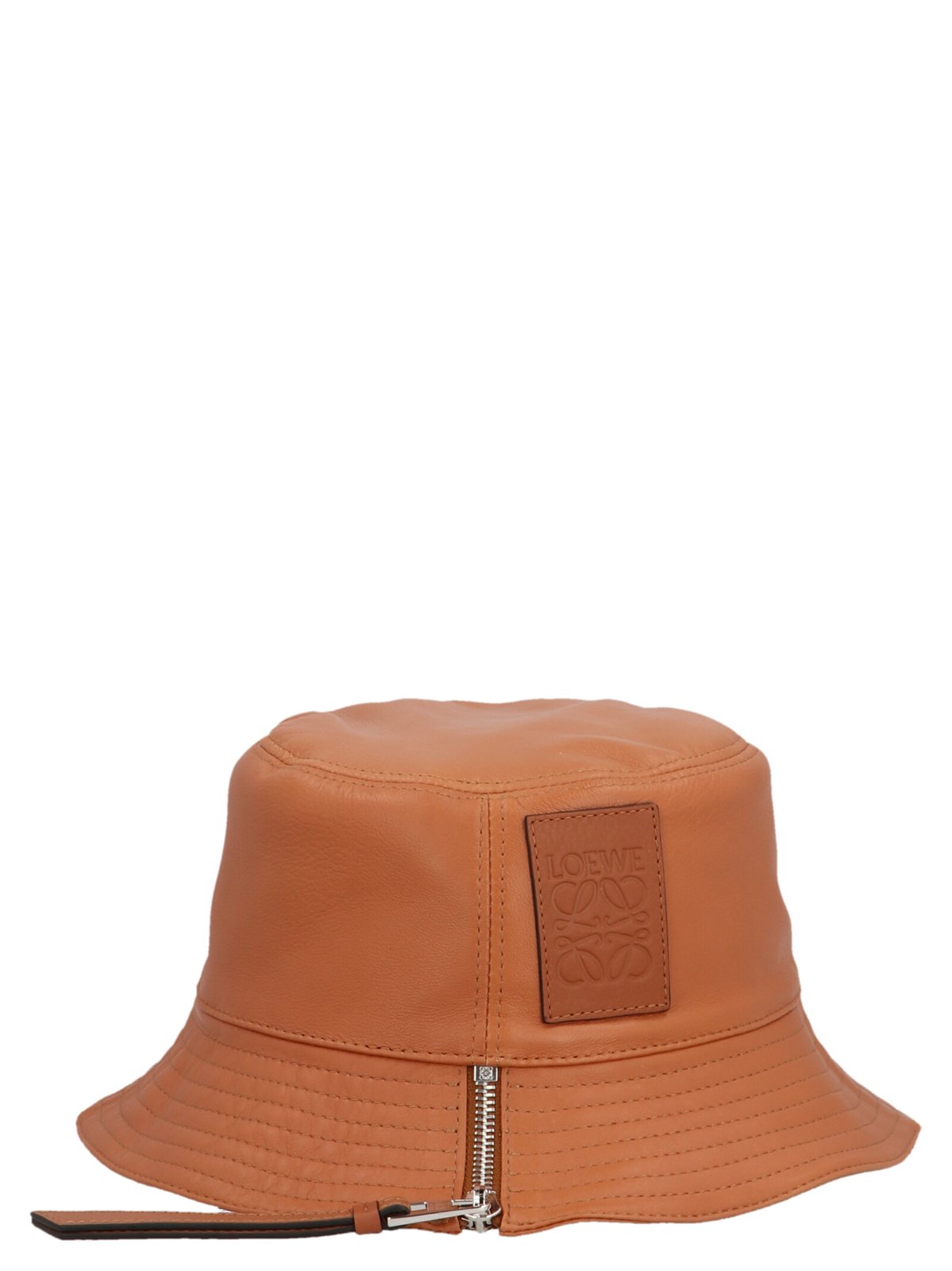 Loewe Logo Patch Zip Detailed Fisherman Bucket Hat