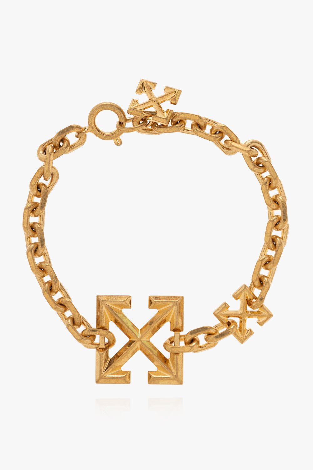 Off-White Arrows Motif Charms Chained Bracelet