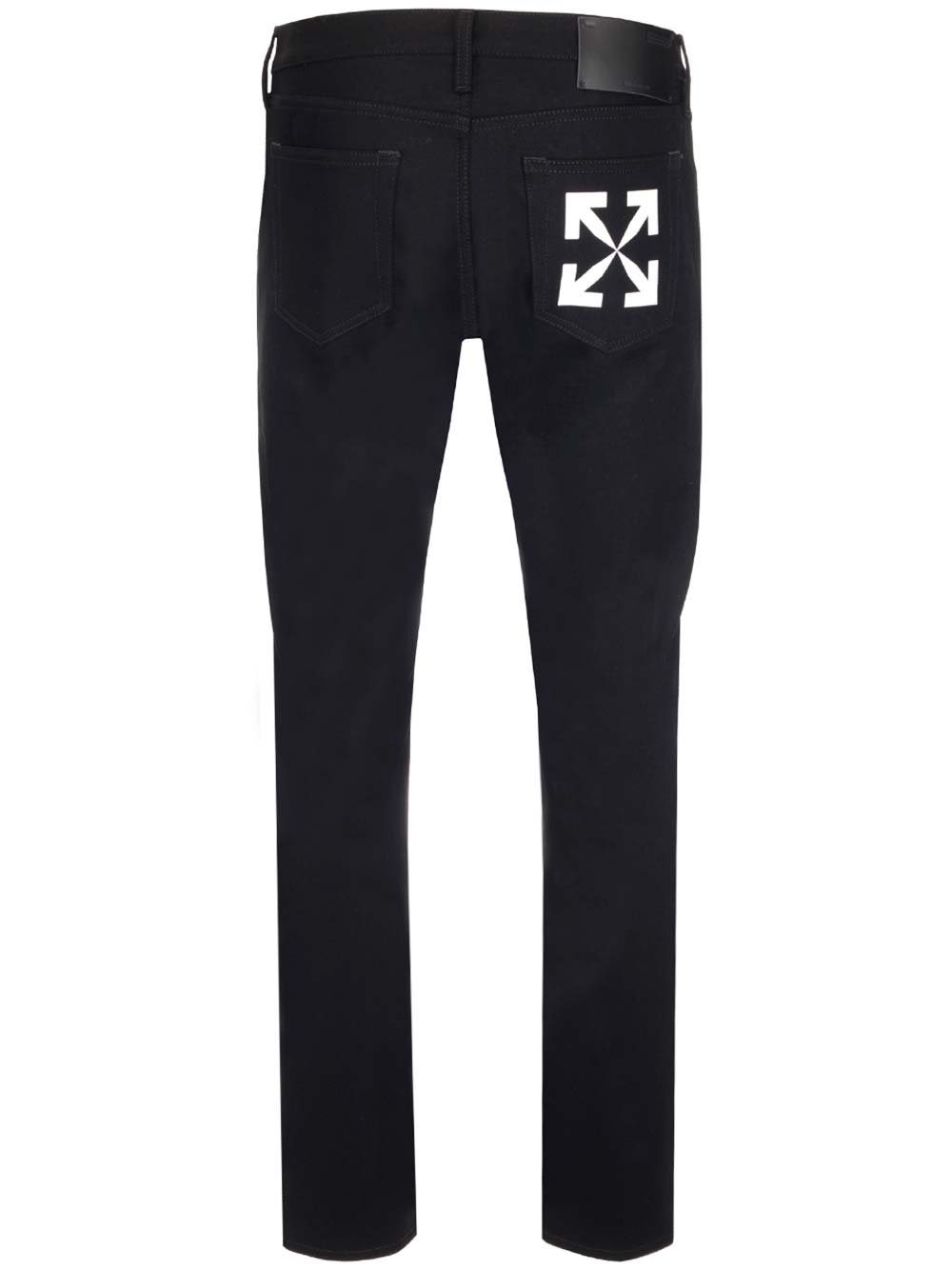 Off-White Arrows Printed Straight Leg Jeans
