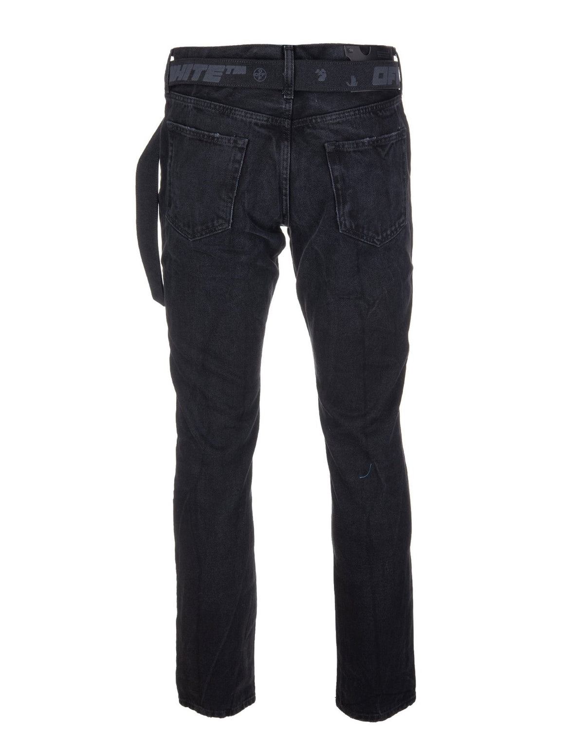 Off-White Belted Tapered Jeans