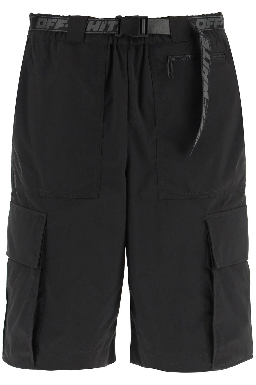 Off-White Belted Zip Detailed Track Shorts