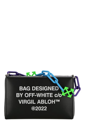 Off-White Block Pouch Quote Logo Printed Clutch Bag