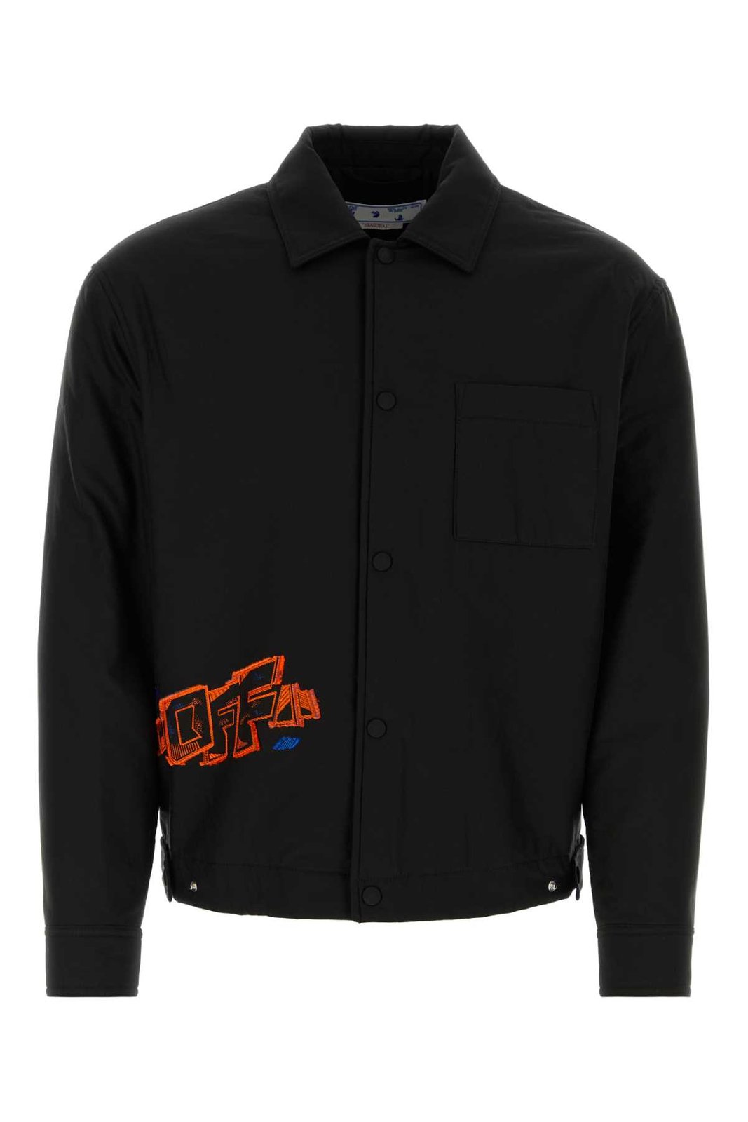 Off-White Buttoned Long-Sleeved Jacket