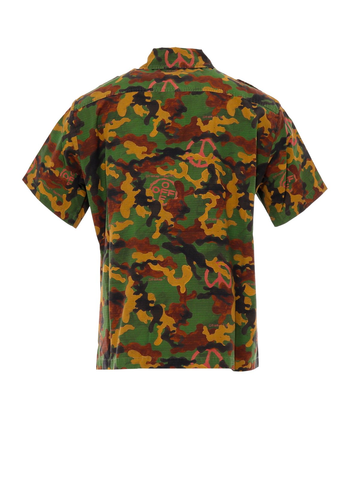 Off-White Camouflage Print Shirt