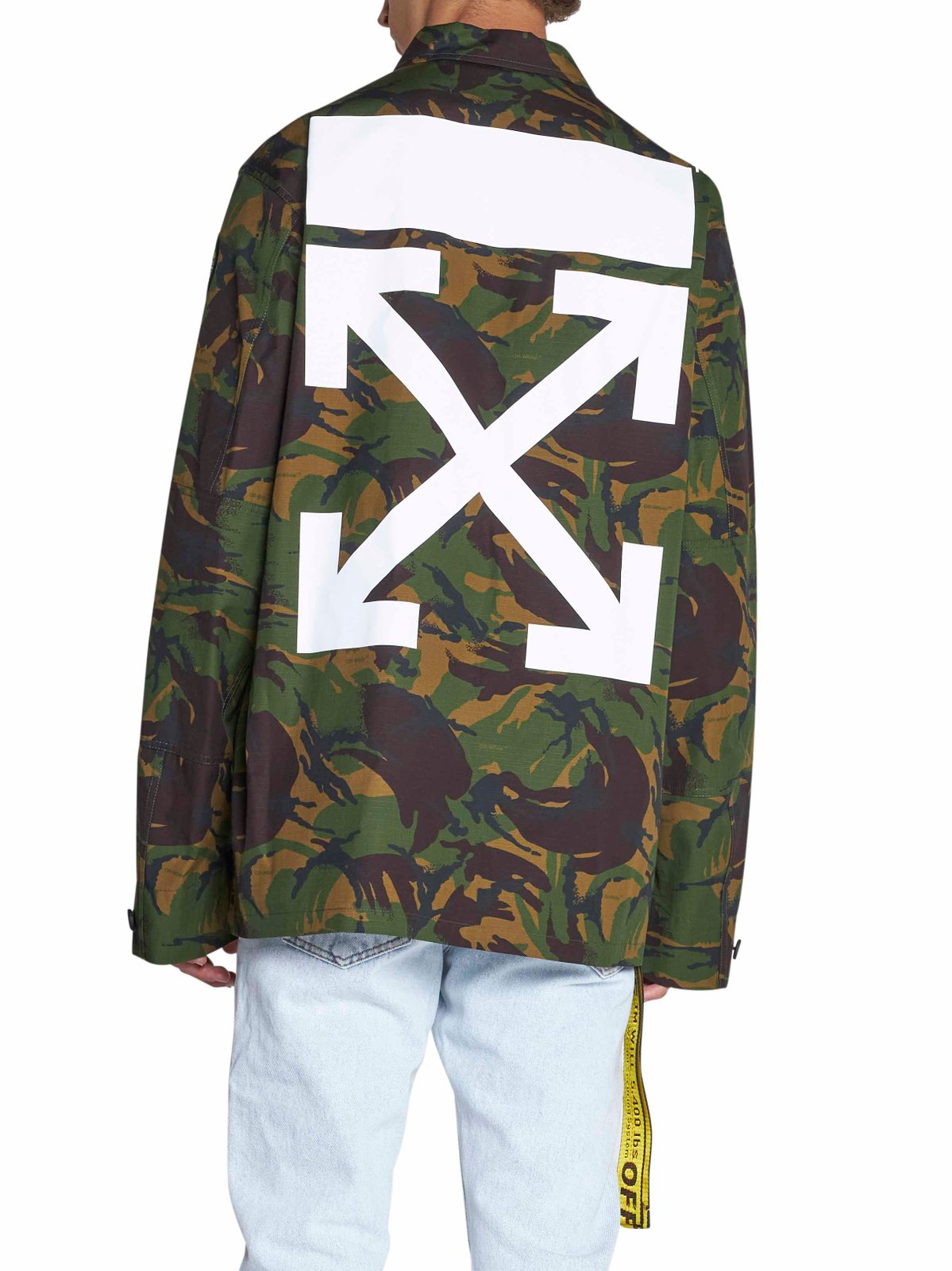 Off-White Camouflage Printed Long-Sleeved Jacket