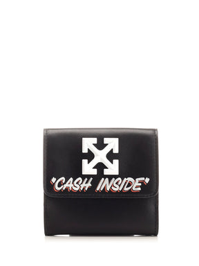 Off-White Cash Inside Logo Printed Wallet