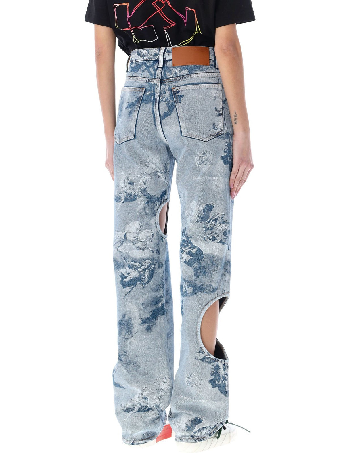 Off-White Cut-Out High Waist Jeans