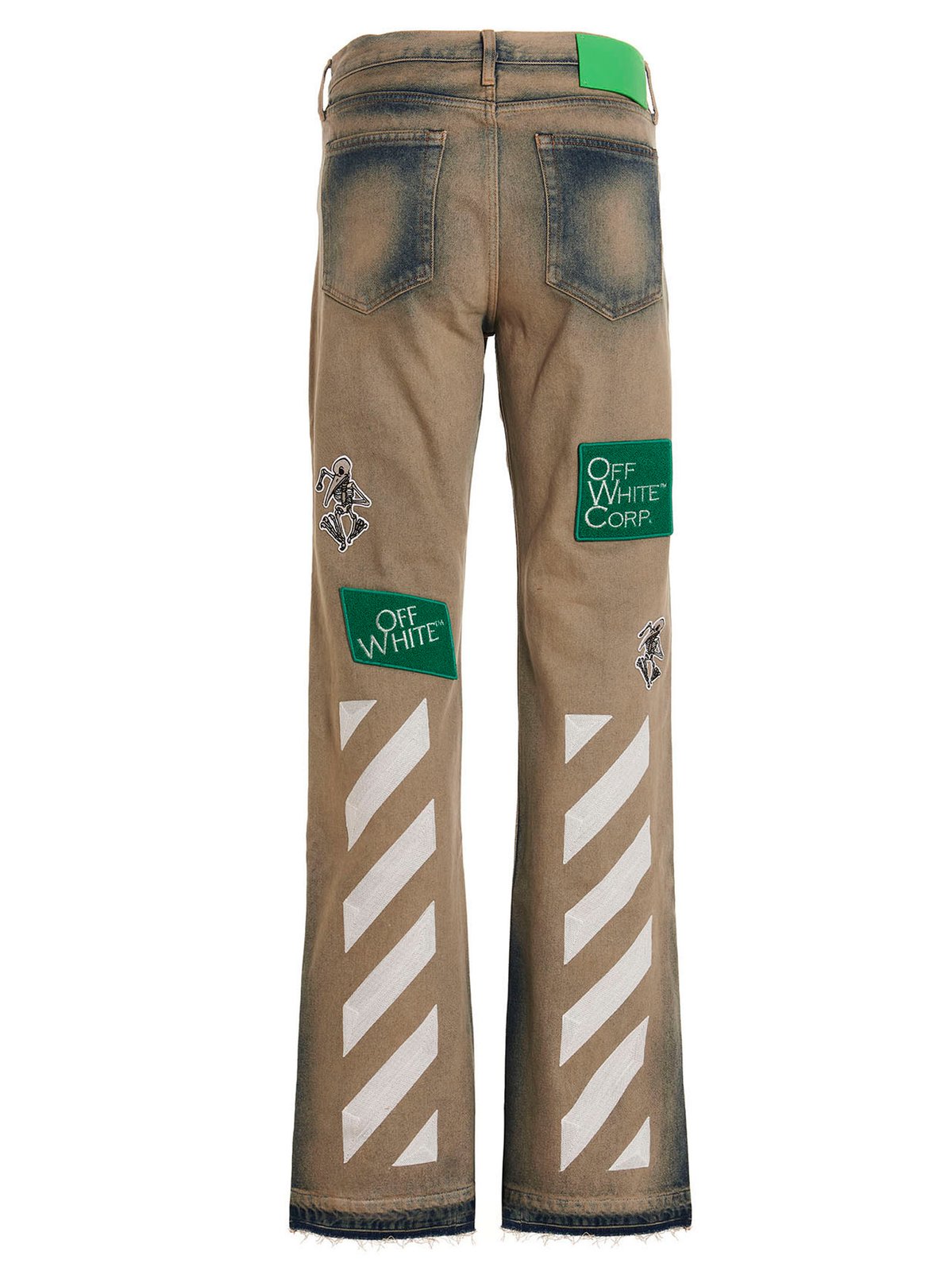 Off-White Diag All-Over Patterned Jeans