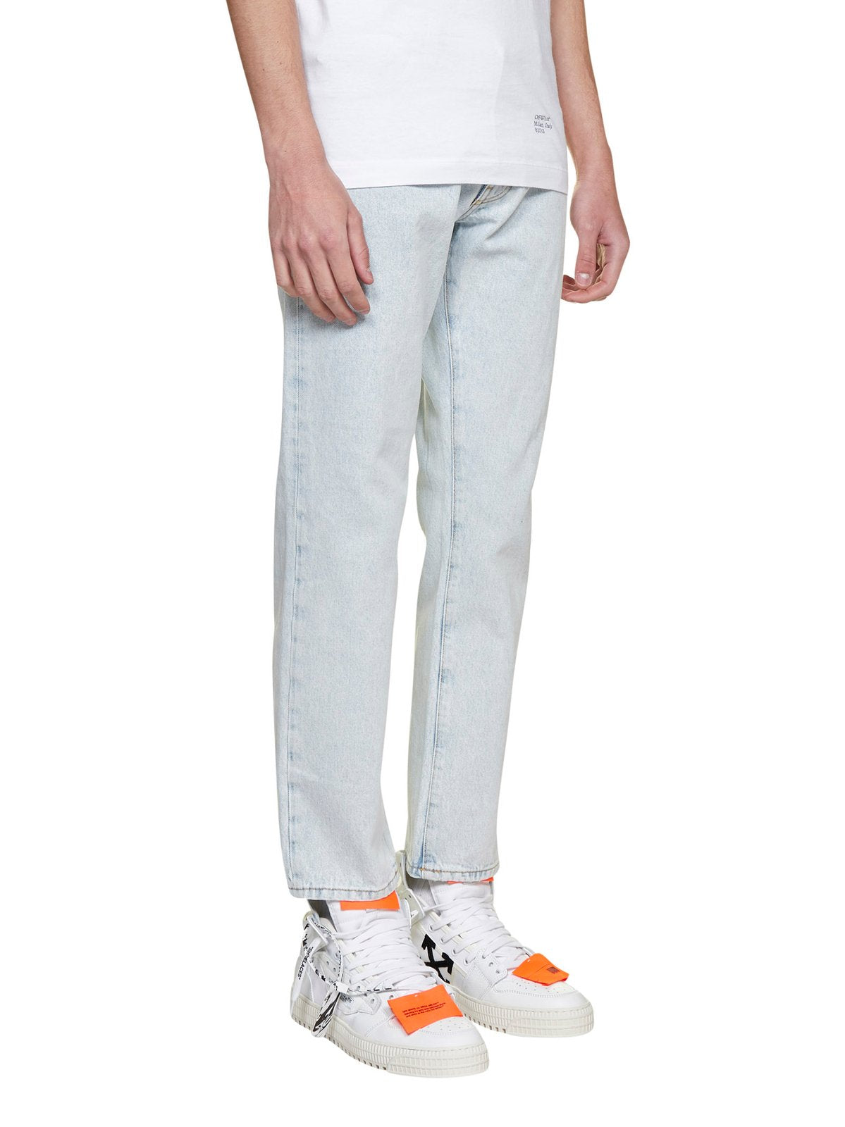 Off-White Diag Printed Slim Fit Jeans