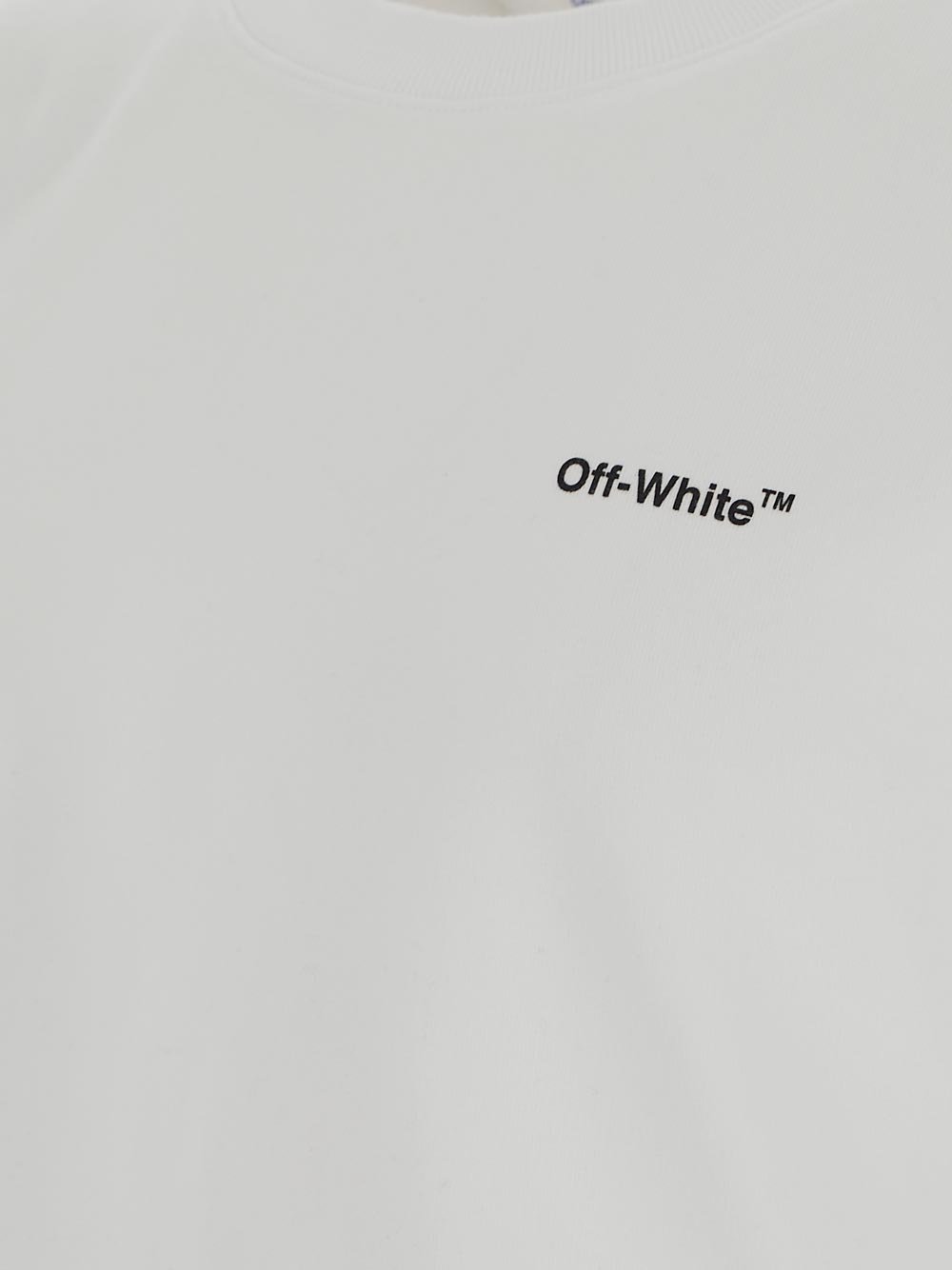 Off-White Diagonal Helvetica Long-Sleeved Sweatshirt