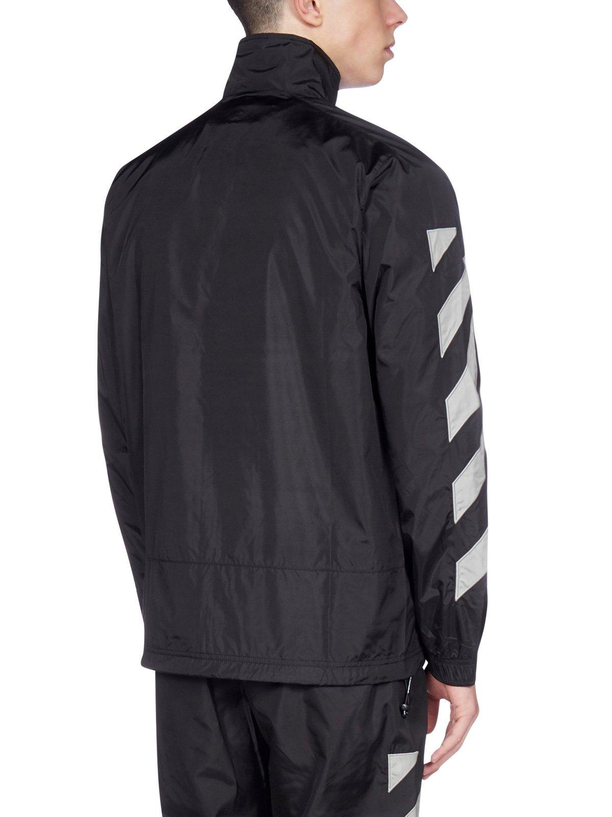 Off-White Diagonal Striped Track Jacket
