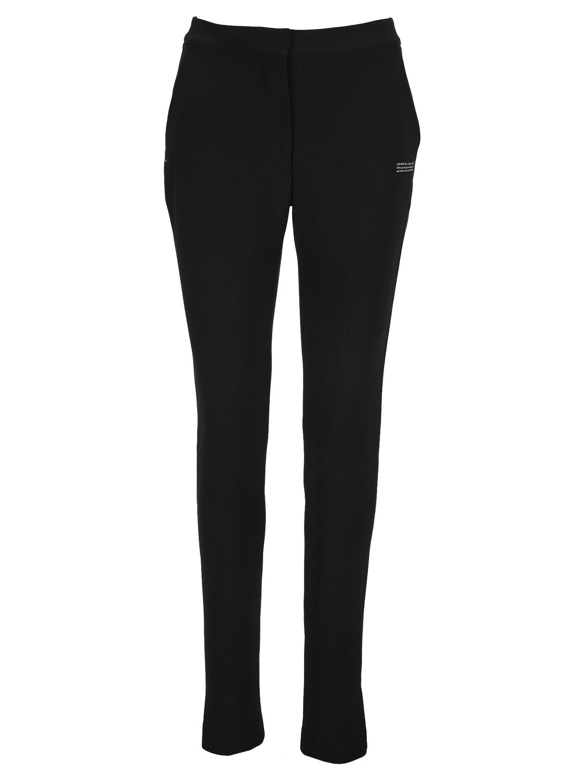 Off-White High-Waisted Slim Fit Pants