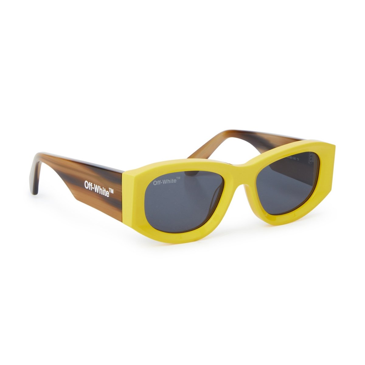 Off-White Irregular Frame Sunglasses