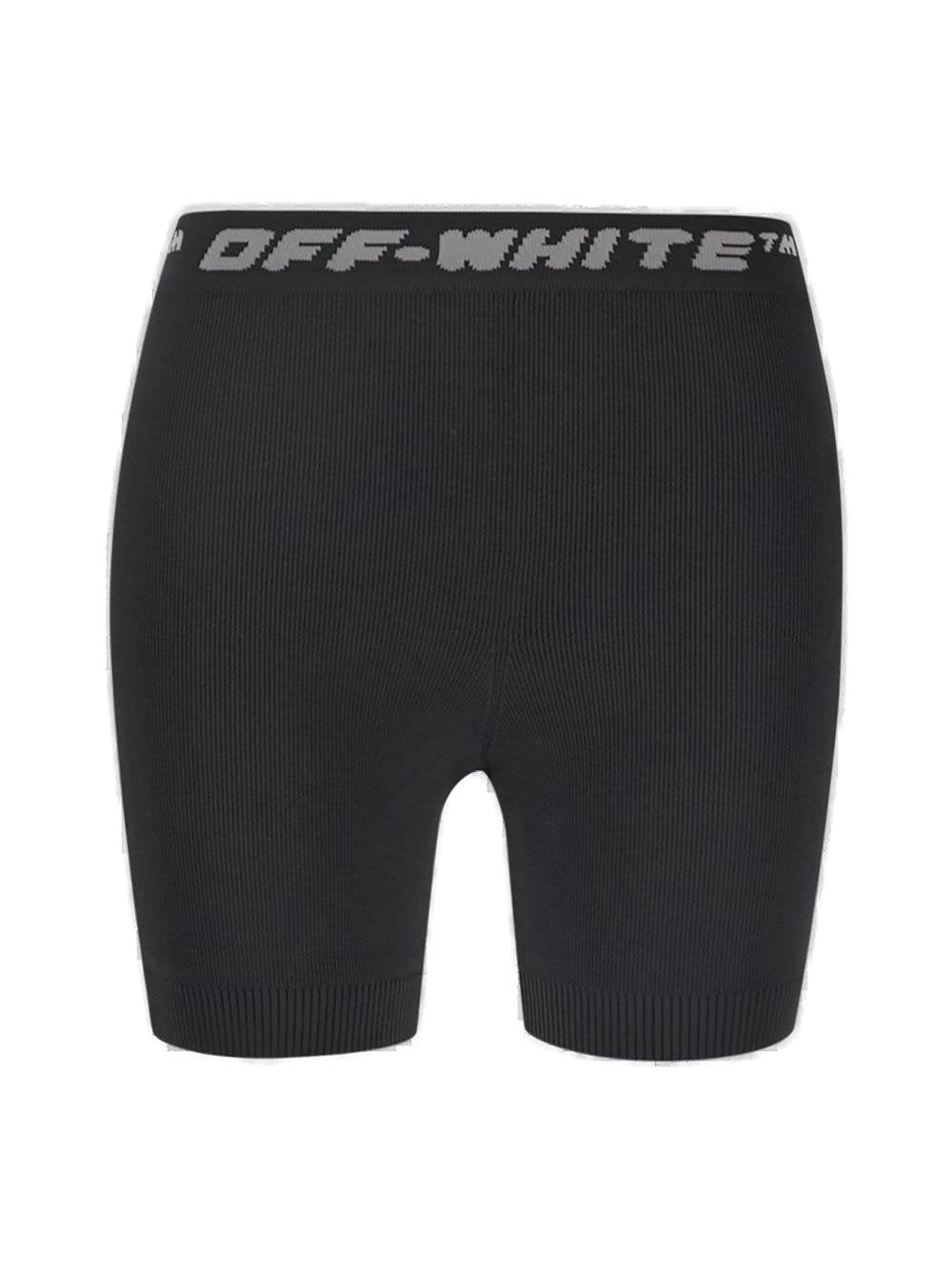 Off-White Logo Band Stretch Sports Shorts