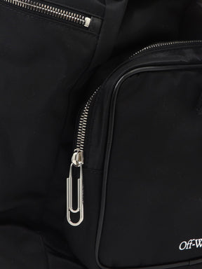 Off-White Logo Detailed Buckled Backpack