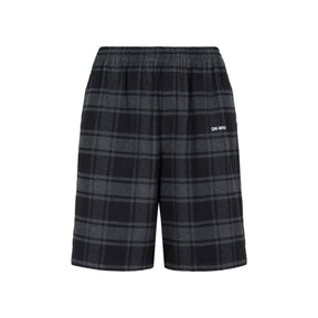 Off-White Logo Detailed Checked Shorts