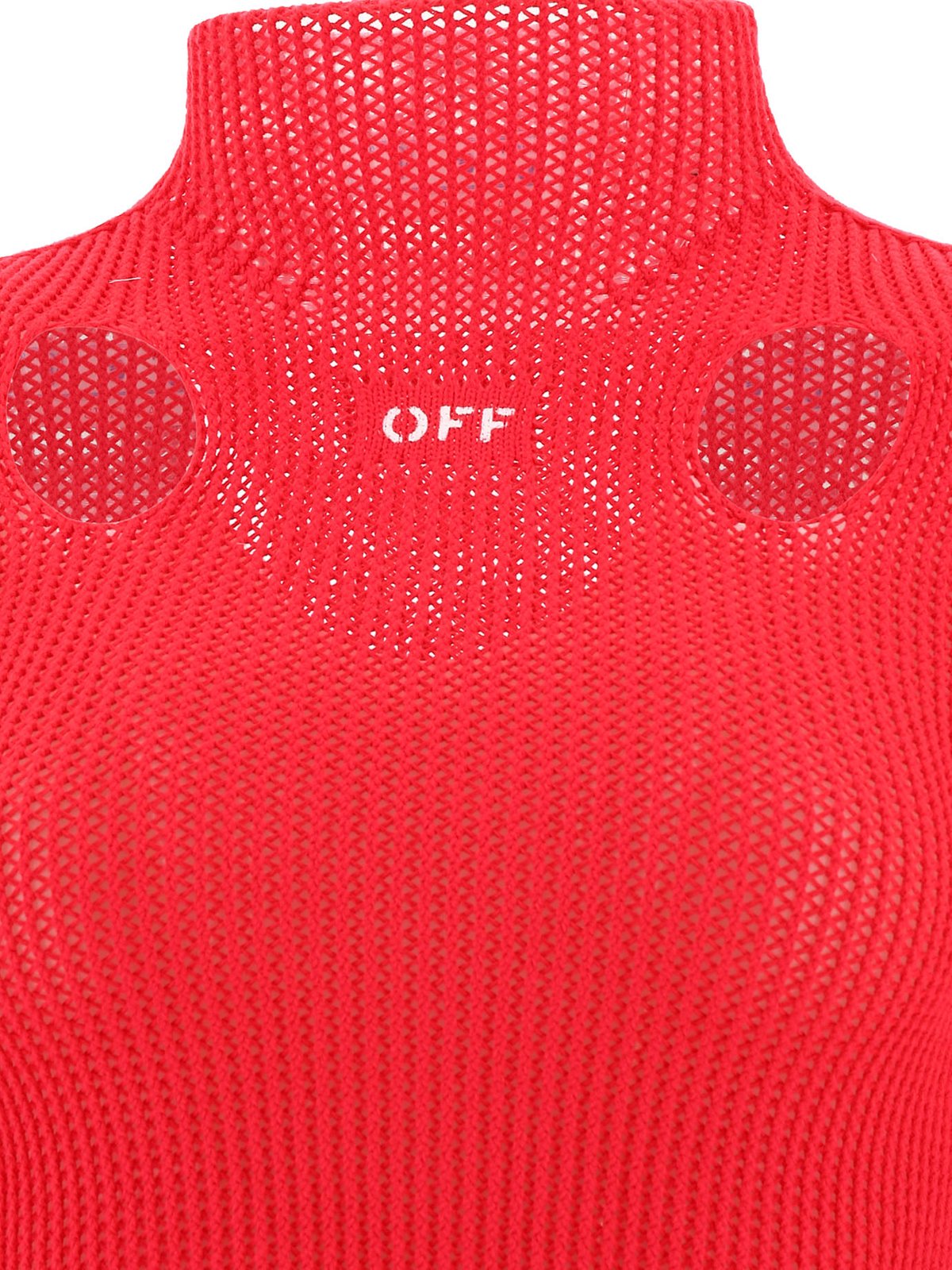 Off-White Logo Detailed Long-Sleeved Sweater