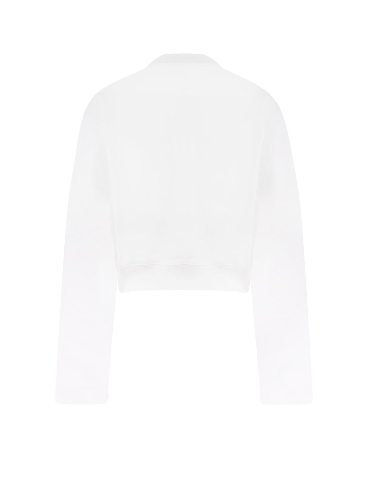 Off-White Logo Embroidered Cropped Sweatshirt
