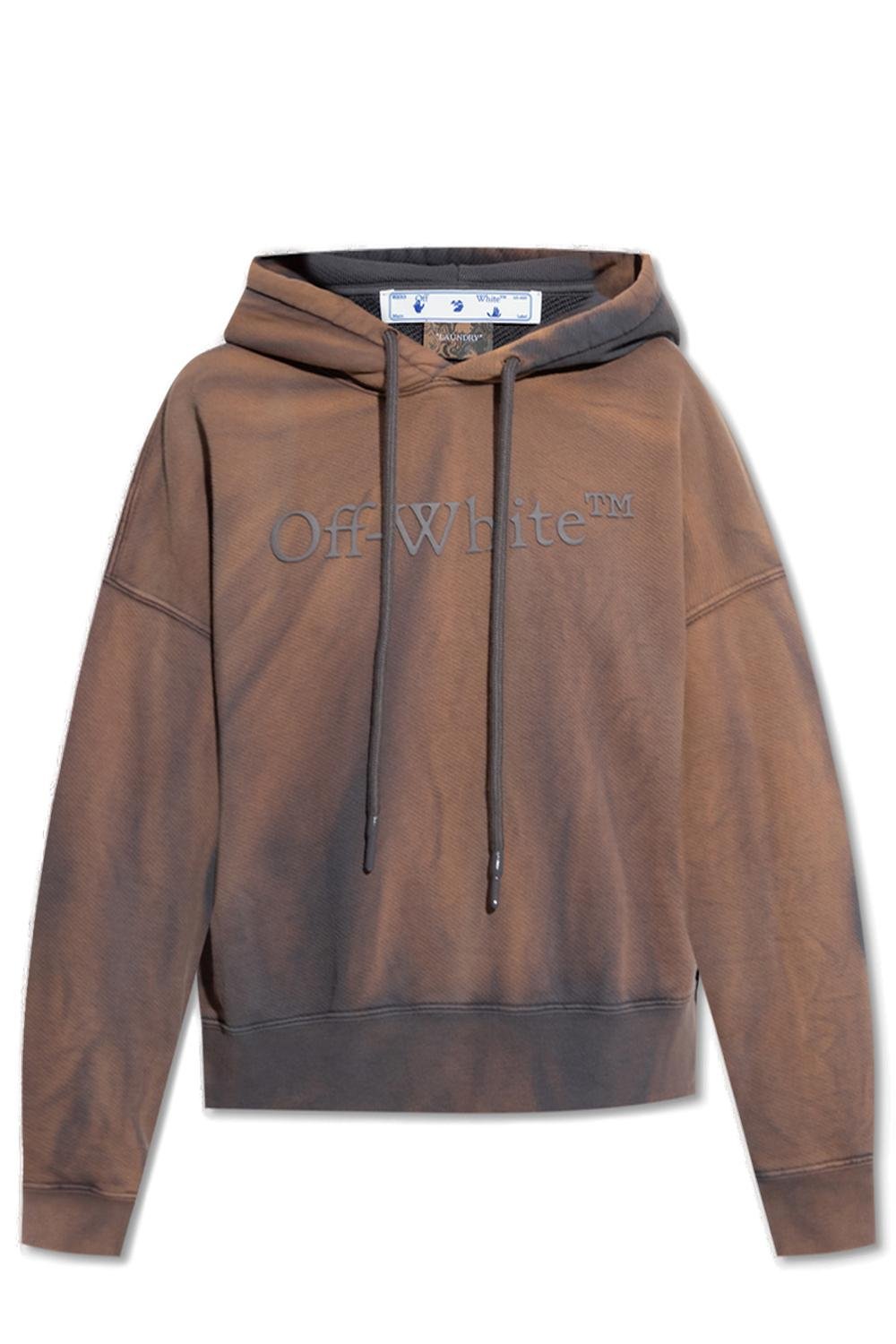 Off-White Logo Embroidered Long-Sleeved Hoodie