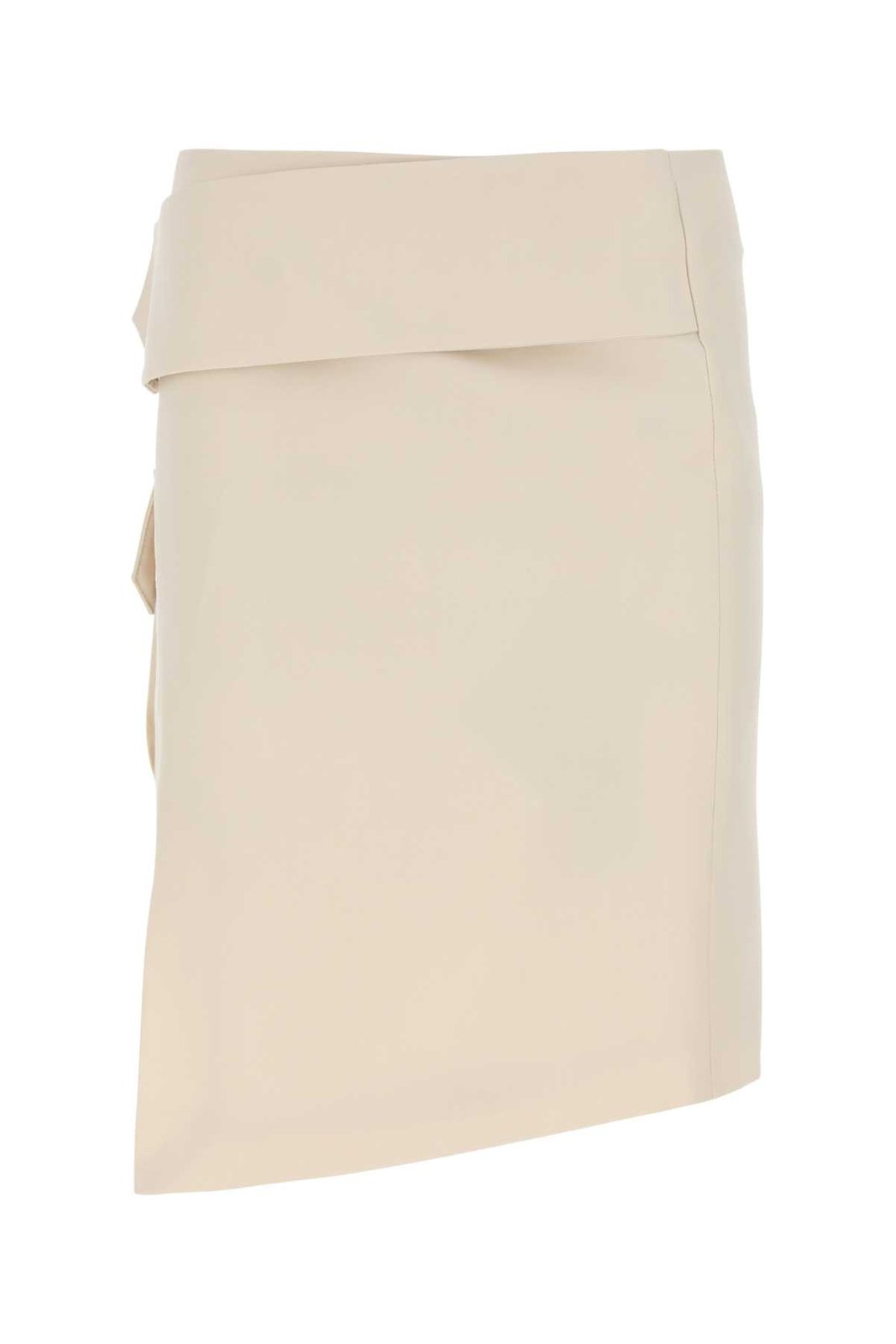 Off-White Logo Patch Asymmetric Mini Skirt