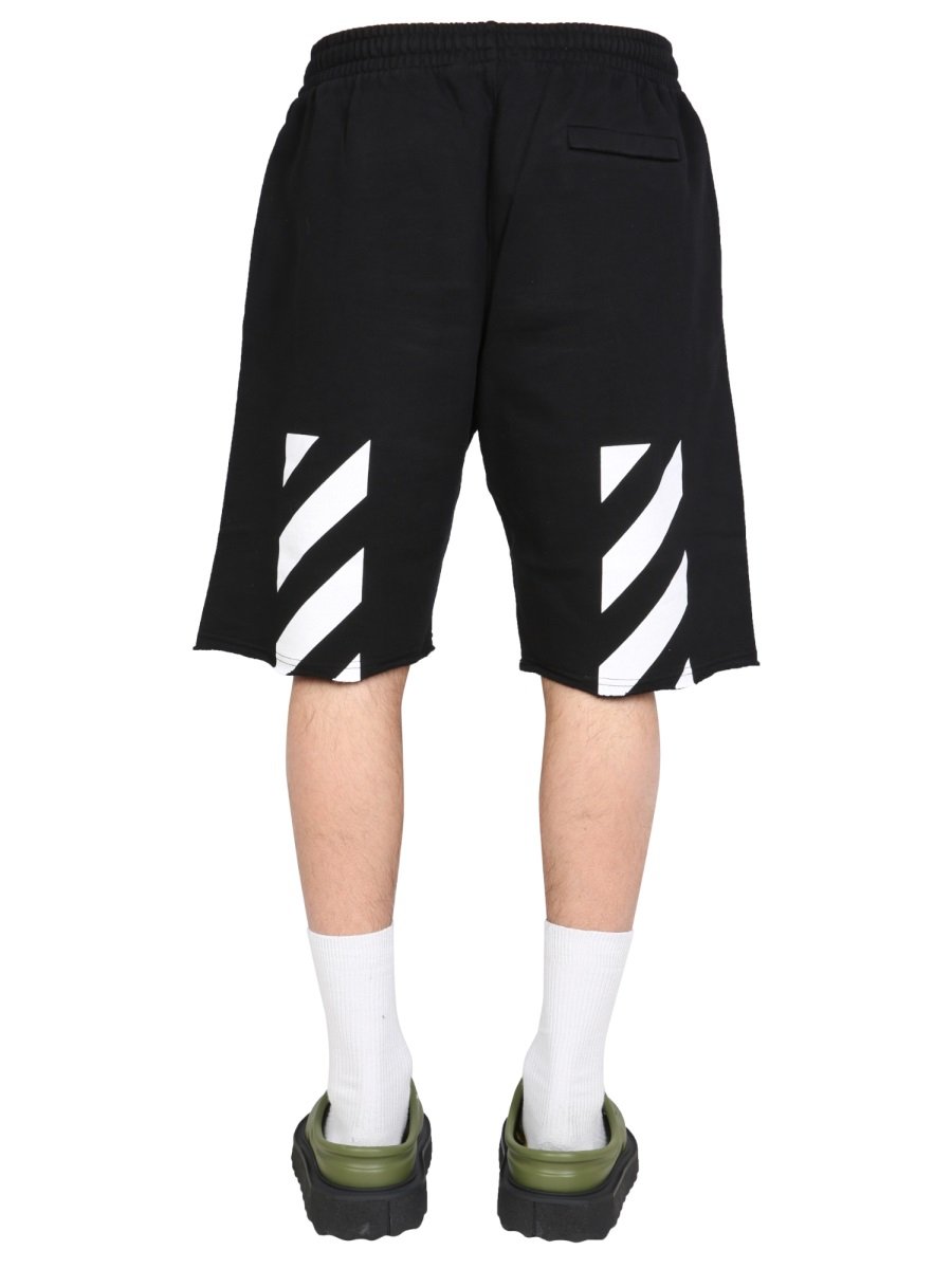 Off-White Logo Printed High Waist Shorts