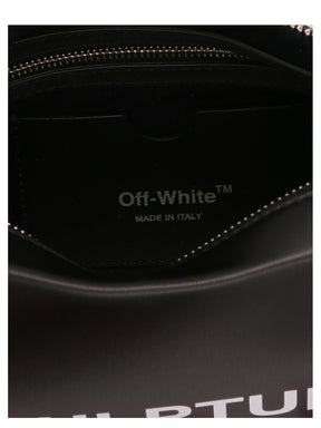 Off-White Logo Printed Zip-Up Clutch Bag